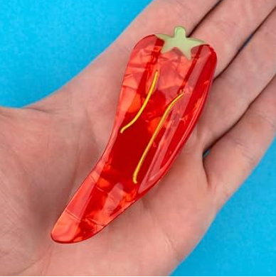 VEGGIE HAIR CLAW - Chili Pepper (L)