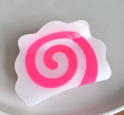 KAWAII HAIR CLAW - Kamaboko (Fishcake) (XL)